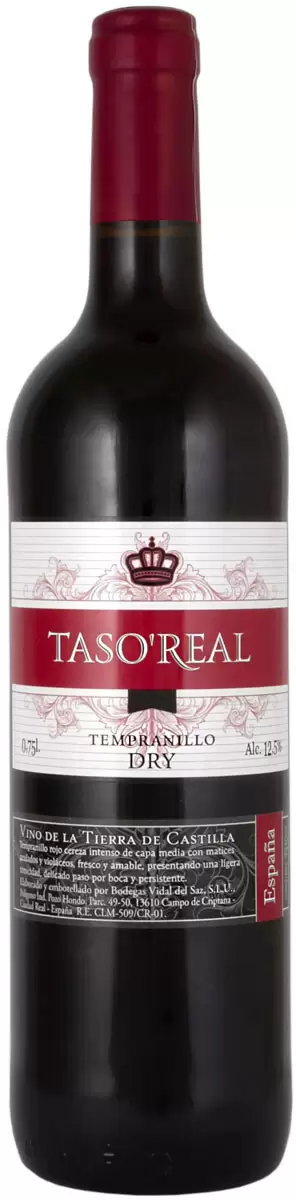 Вино Taso Real Tempranillo Dry 0.75 л