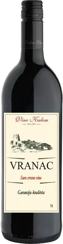 Вино Vino Kalem Vranac Suvo 1 л