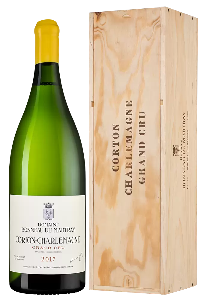 Вино Corton-Charlemagne Grand Cru Bonneau du Martray 2017 г. 3 л Gift Box