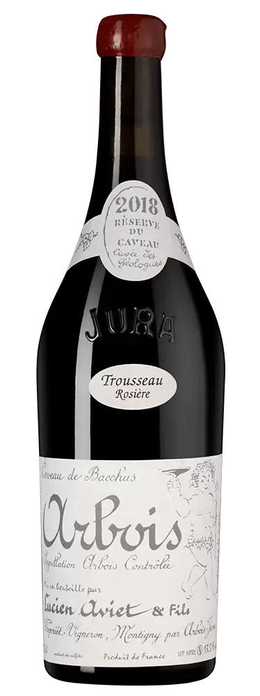 Вино Arbois Rouge Trousseau Rosiere Caves de Bacchus Lucien Aviet et Fils 2018 г. 0.75 л