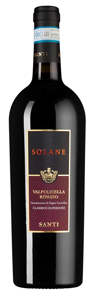 Вино Solane Valpolicella Ripasso Classico Superiore 2017 г. 0.75 л