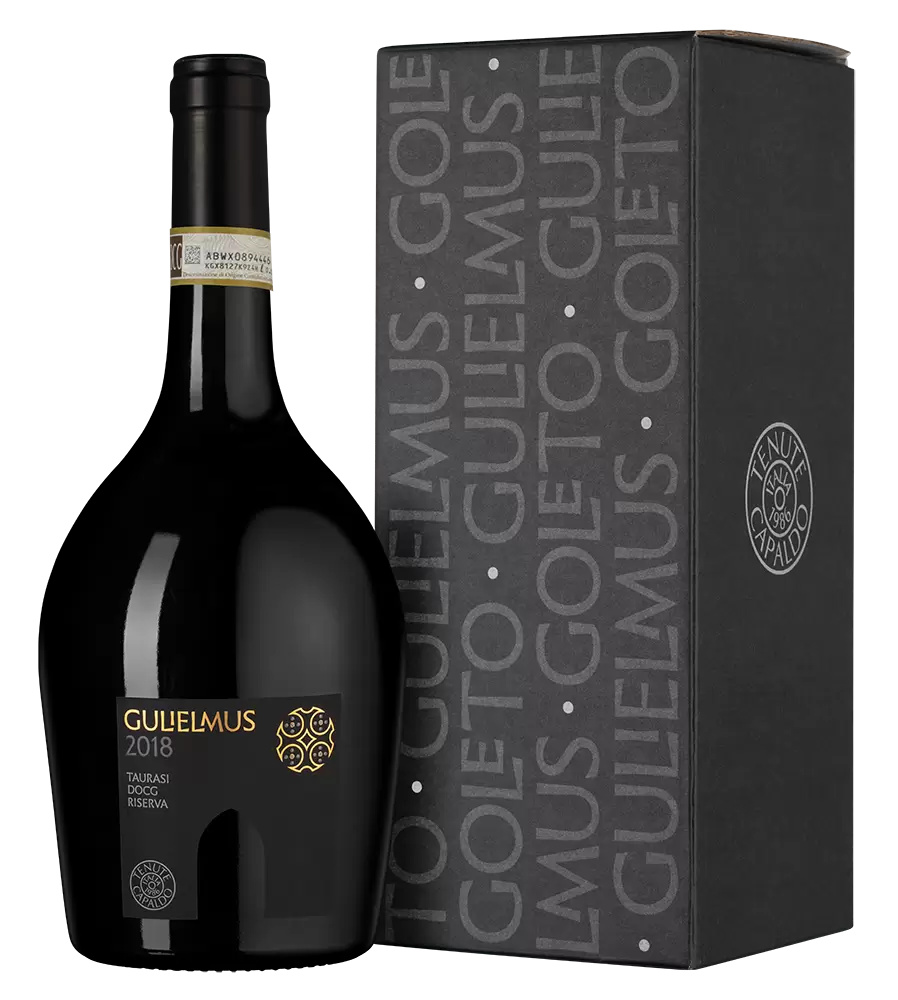 Вино Gulielmus Taurasi Riserva Tenute Capaldo 0.75 л в подарочной упаковке