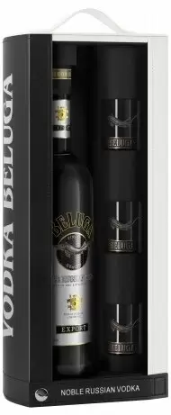 Водка Beluga Noble with 3 shots 0.7 л Gift Box