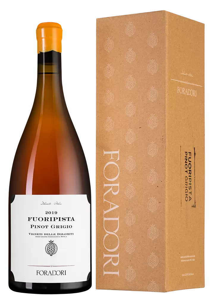 Вино Fuoripista Pinot Grigio Vigneti delle Dolomiti 2019 г. 1.5 л Gift Box