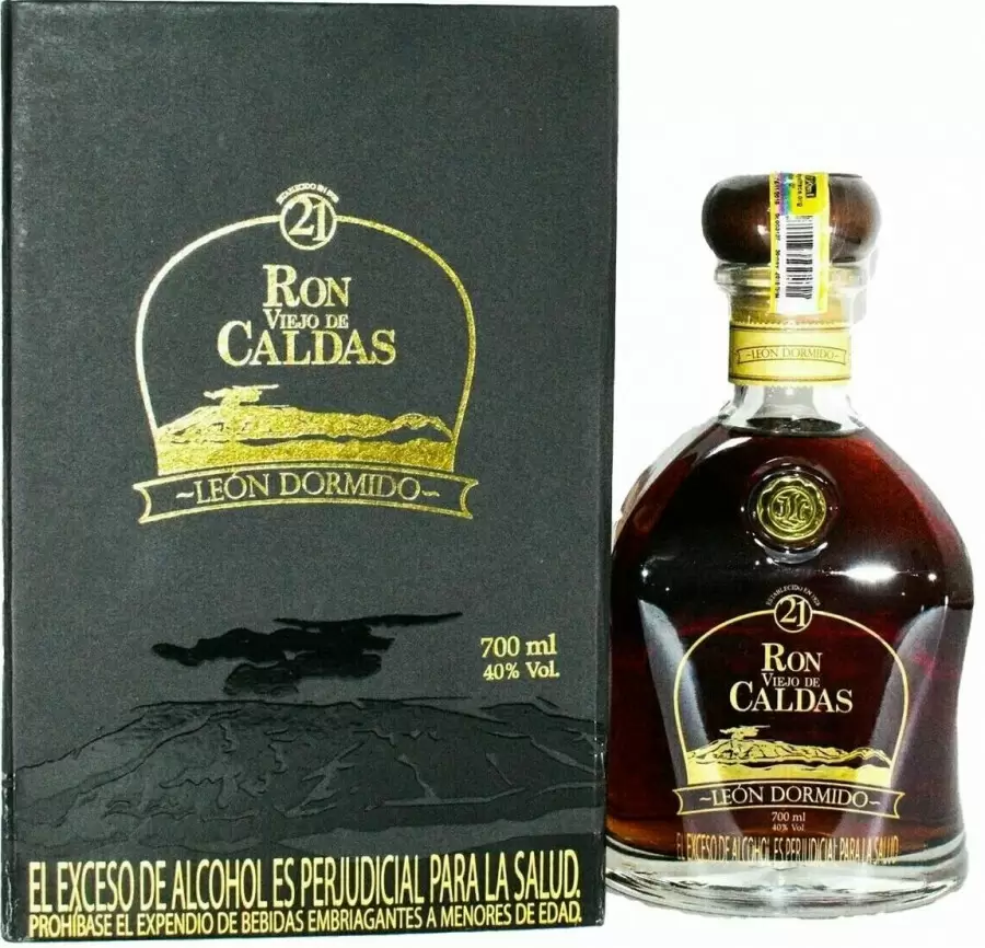 Ром Viejo de Caldas Leon Dormido 21 Years Old 0.75 л Gift Box