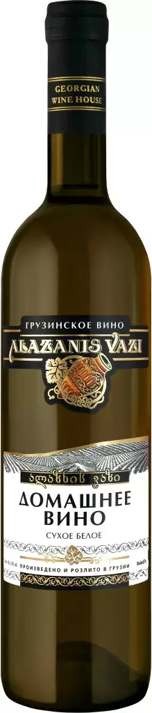 Вино Алазанис Вази Домашнее Белое Сухое 0.7 л