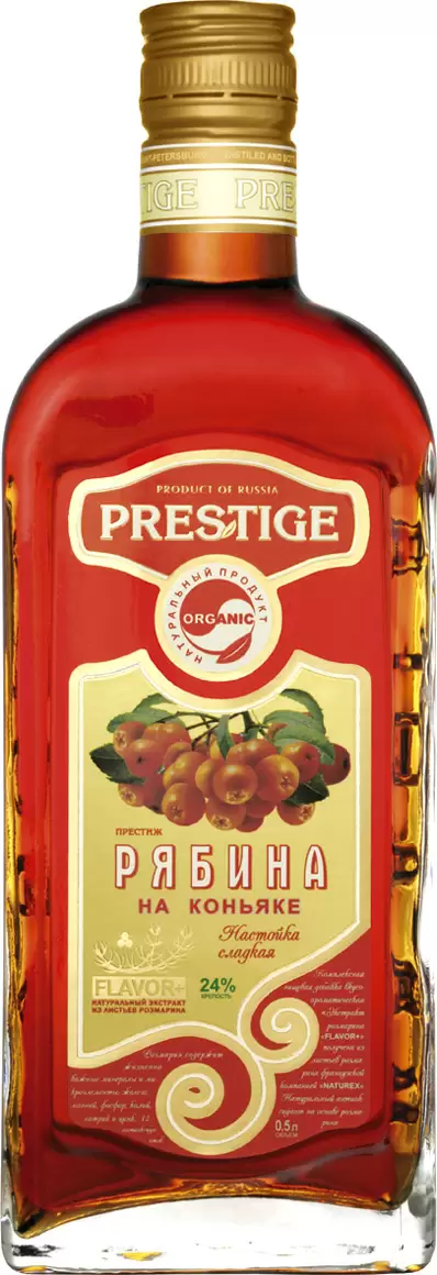 Настойка Престиж Рябина На Коньяке 0.5 л