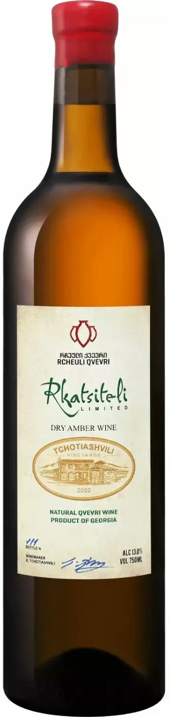 Вино Tchotiashvili Rkatsiteli Rcheuli Qvevri 0.75 л