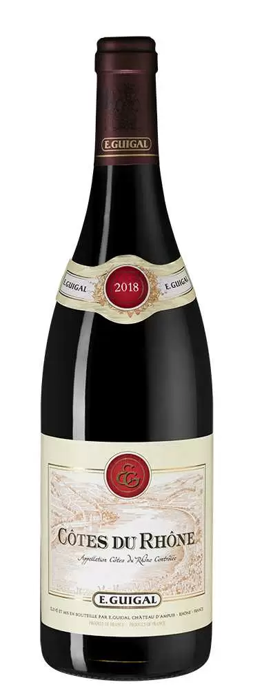 Вино Cotes du Rhone Rouge 2018 г. 0.75 л