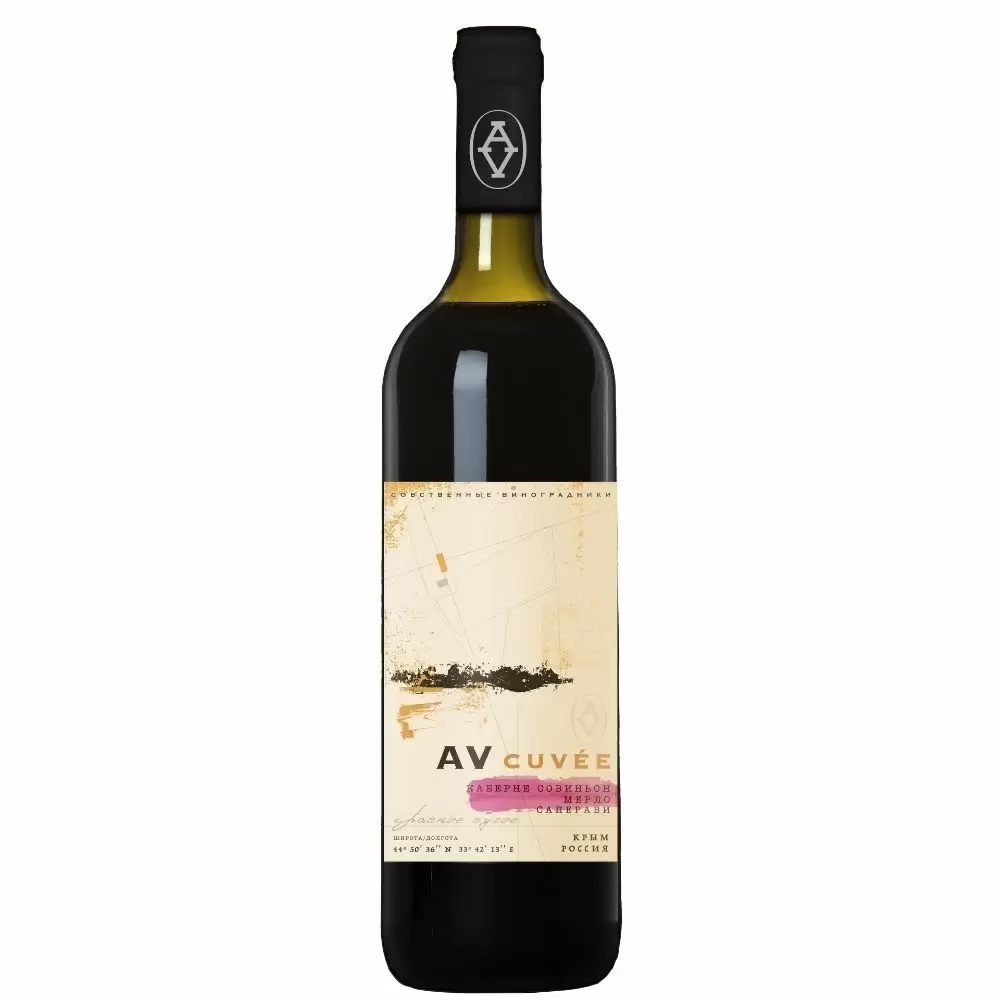 Вино Alma Valley AV Cuvee Cabernet Sauvignon-Merlot-Saperavi 2020 г. 0.75 л