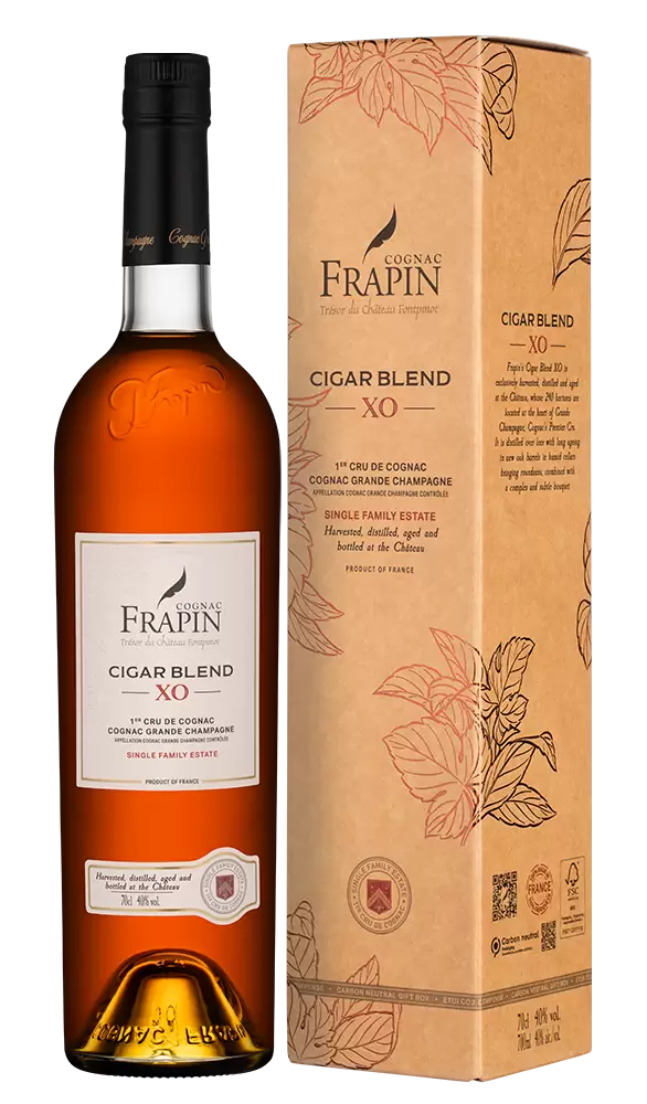 Коньяк Frapin Cigar Blend Vieille Grande Champagne er Grand Cru du Cognac 0.7 л в подарочной упаковке
