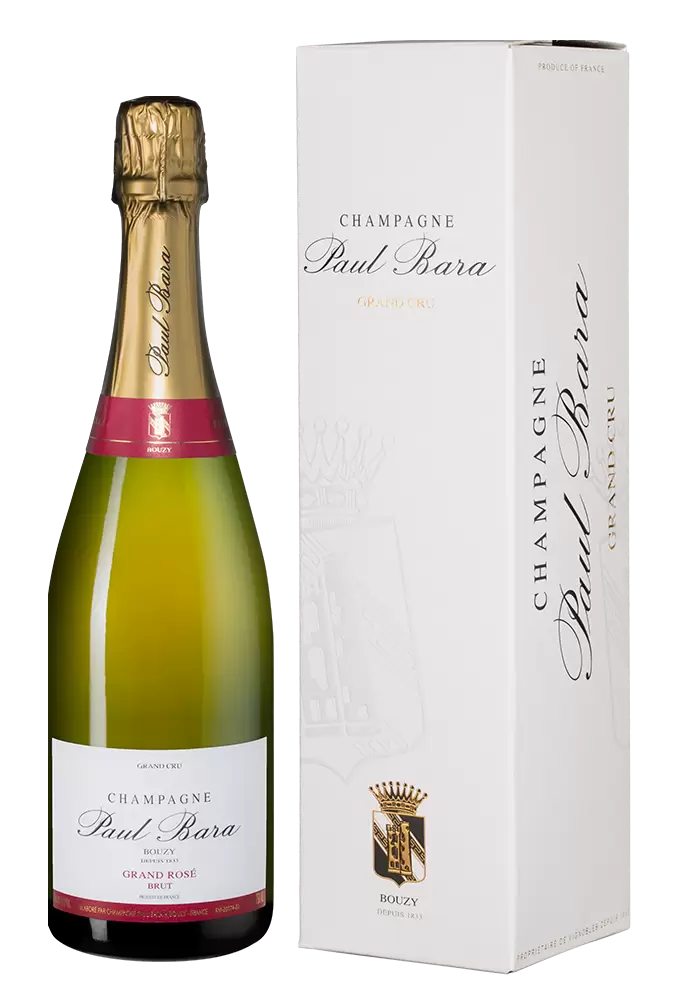 Шампанское Paul Bara Grand Rose Brut Grand Cru Bouzy 0.75 л в подарочной упаковке