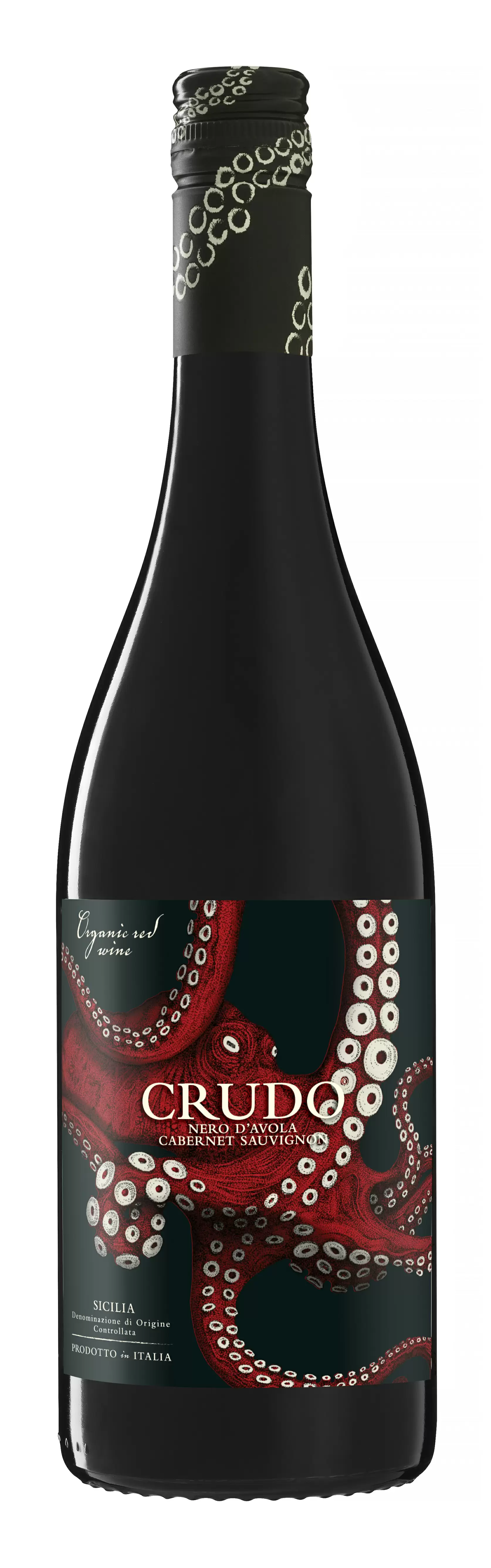 Вино Nero d'Avola Cabernet Sauvignon Organic Crudo Sicilia DOC 0.75 л
