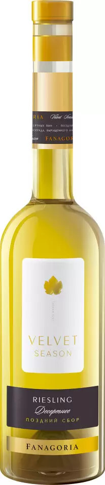 Вино Velvet Season Riesling Десертное Поздний Сбор 0.5 л