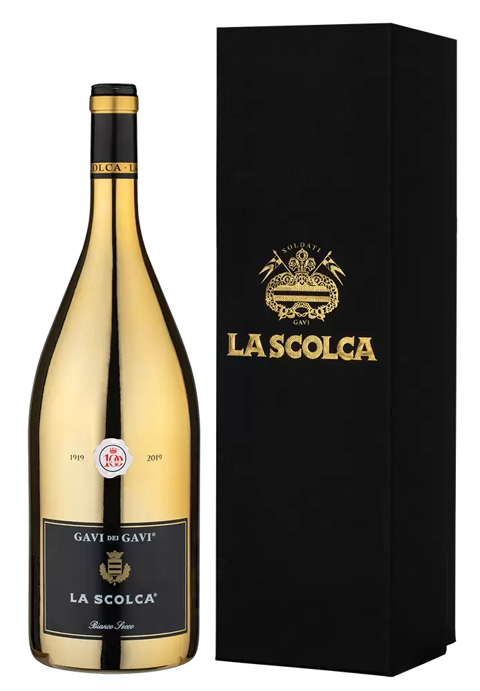 Вино Gavi dei Gavi Etichetta Nera Golden 1.5 л в подарочной упаковке