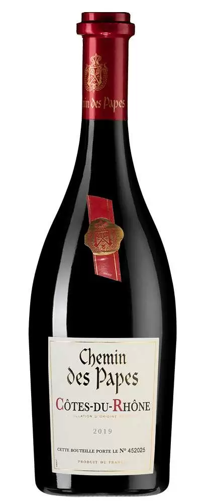 Вино Chemin des Papes Cotes-du-Rhone Rouge 2019 г. 0.75 л