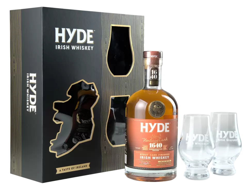 Виски Hyde No.8 Special Reserve Stout Cask Finish 2 Glasses 0.7 л в подарочной упаковке