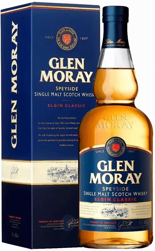 Виски Glen Moray Elgin Classic Single Malt Scotch 0.7 л Gift Box