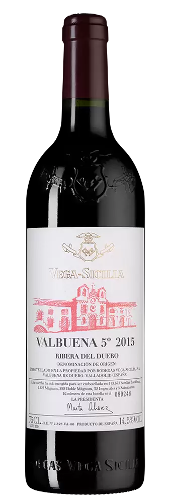 Вино Valbuena 5 2015 г. 0.75 л