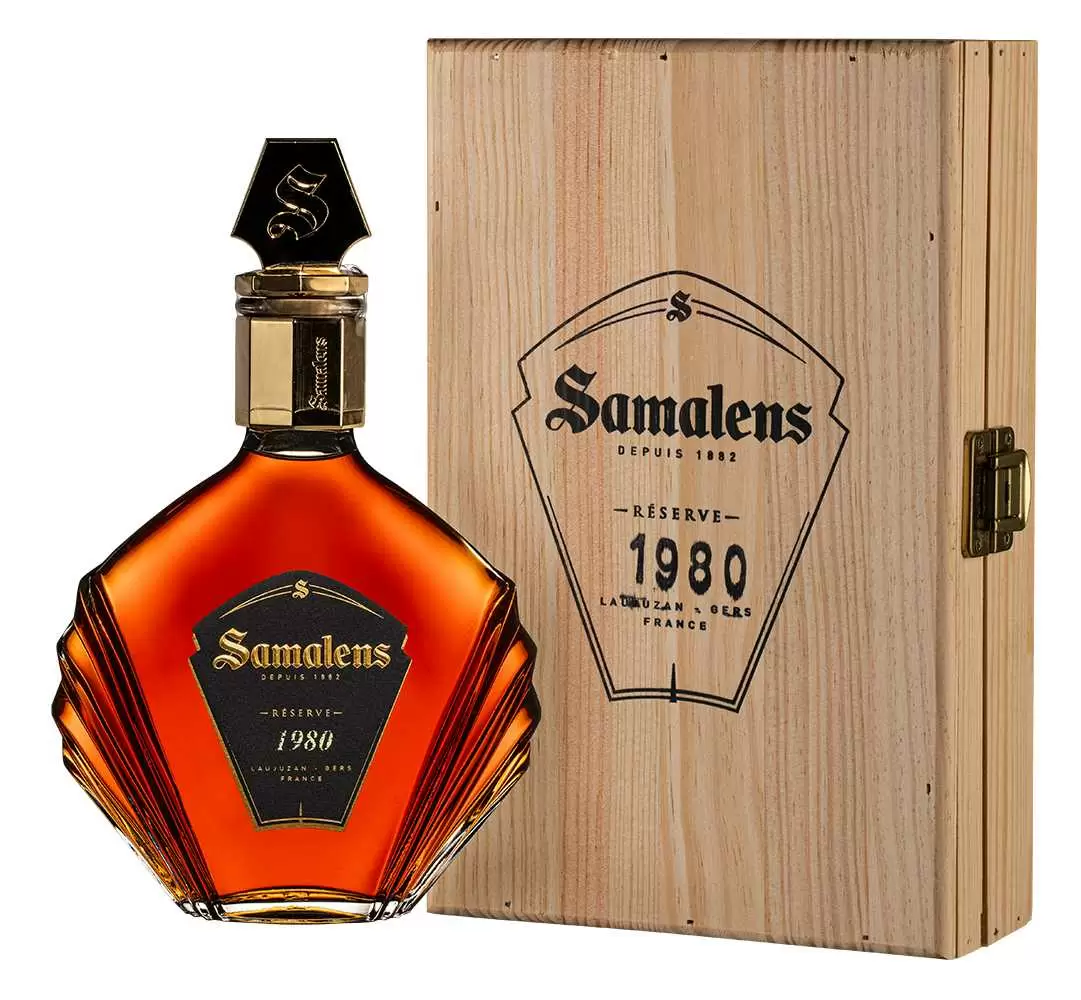 Арманьяк Samalens Millesime 1980 г. 0.7 л Gift Box Set 1 Decanter