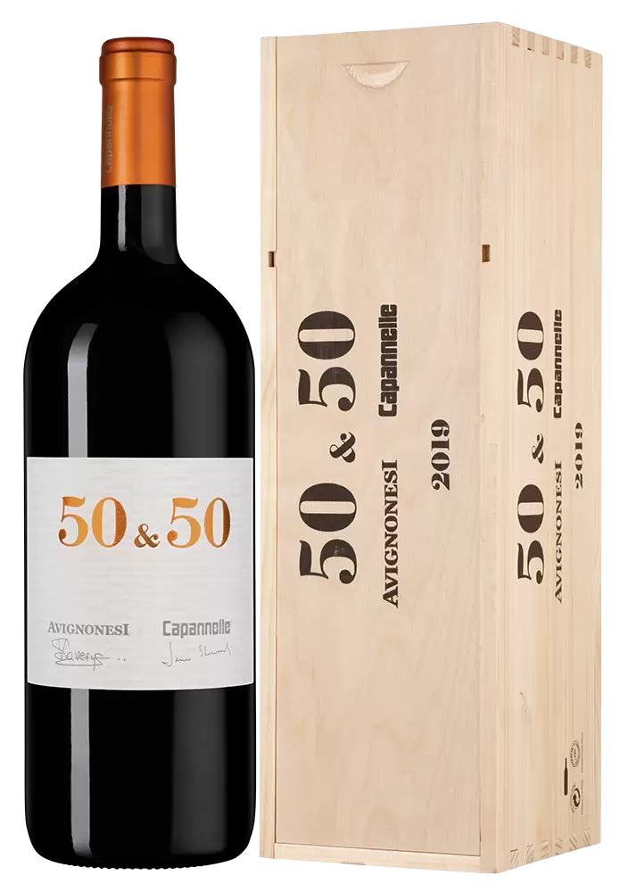 Вино 50 & 50 2019 г. 1.5 л Gift Box