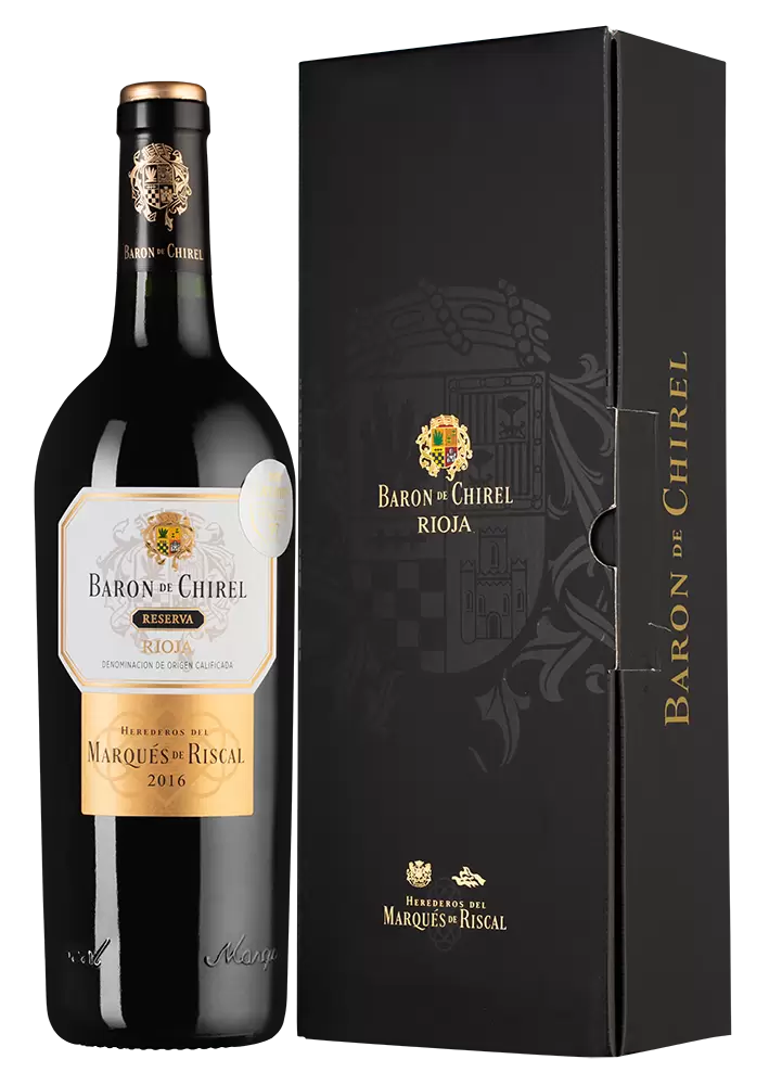 Вино Baron de Chirel Reserva 2016 г. 0.75 л Gift Box