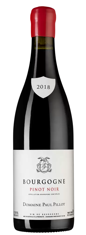 Вино Domaine Paul Pillot Bourgogne Pinot Noir 2018 г. 0.75 л