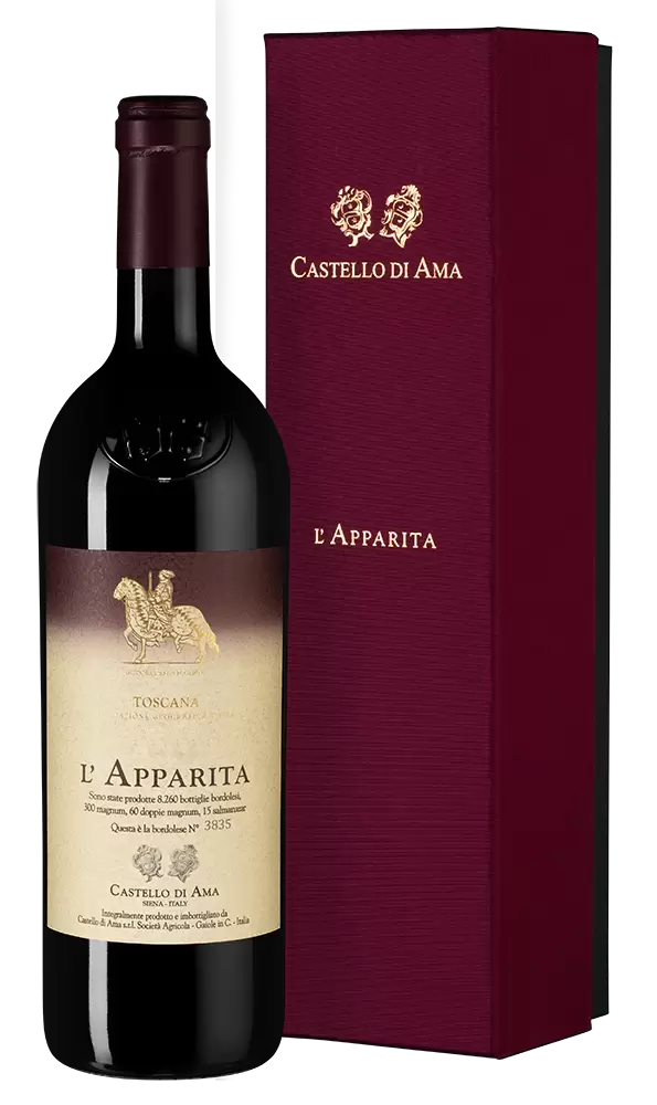 Вино l'Apparita 2017 г. 0.75 л Gift Box
