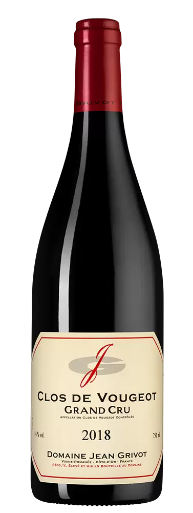 Вино Domaine Jean Grivot Clos de Vougeot Grand Cru 2018 г. 0.75 л