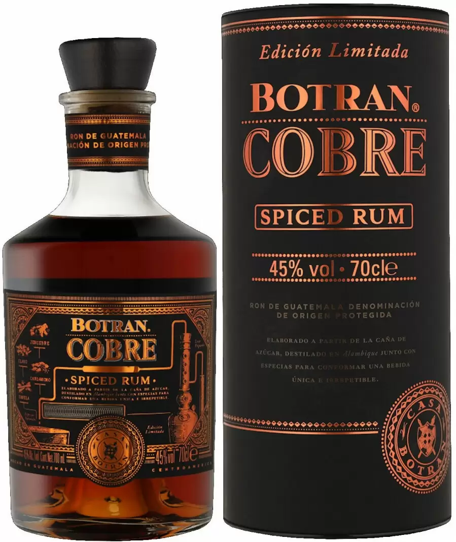 Ром Botran Cobre Spiced 0.7 л Gift Box