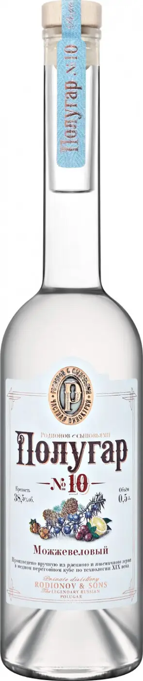 Водка Polugar №10 Juniper 0.5 л