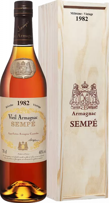 Арманьяк Sempe Vieil Vintage 1982 г. 0.7 л Gift Box