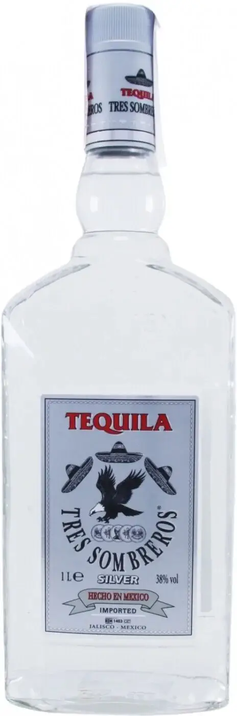 Текила Tres Sombreros Silver 0.7 л