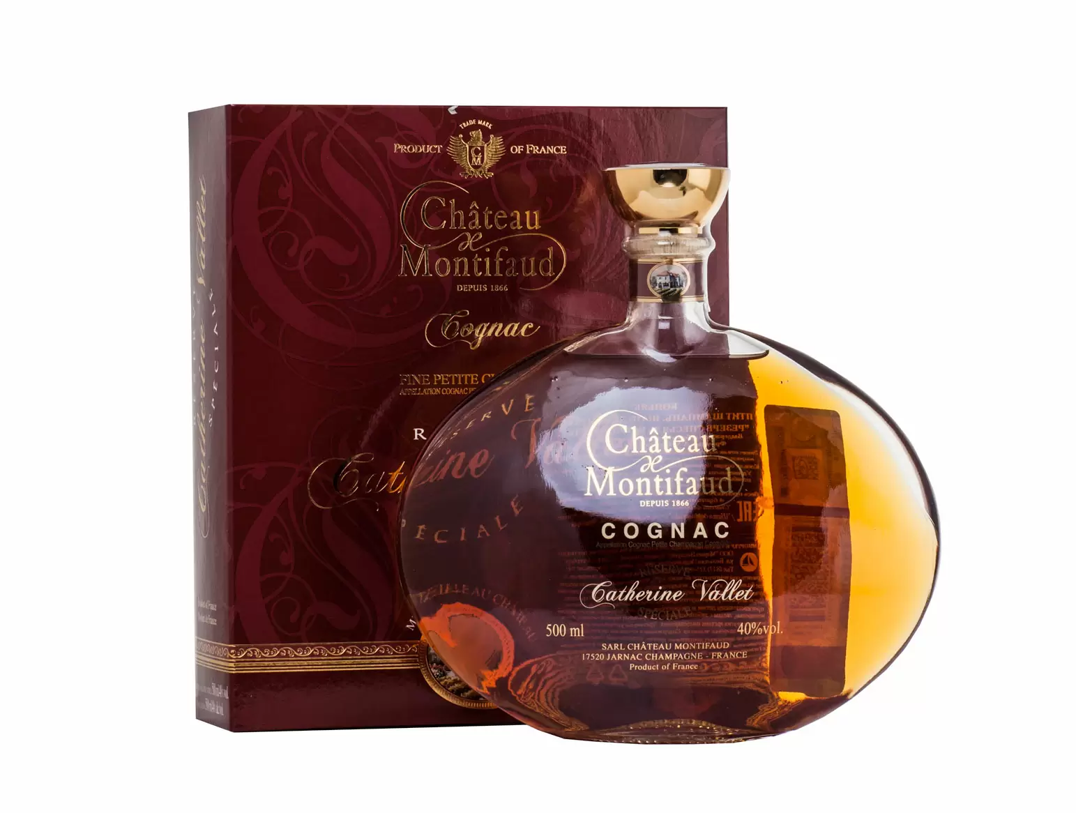 Коньяк Petite Champagne Chateau de Montifaud Reserve Speciale Catherine Vallet 0.5 л Gift Box