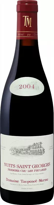 Вино Domaine Taupenot-Merme Nuits Saint Georges Premier Cru Les Pruliers 2004 г. 0.75 л