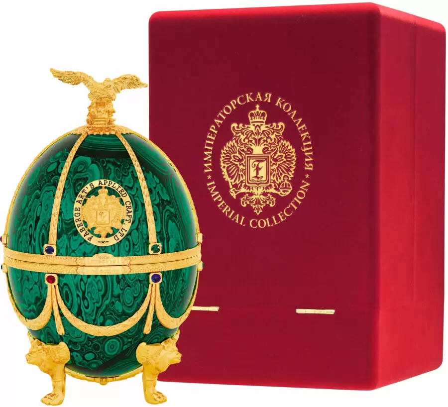 Водка Императорская Коллекция Фаберже Изумруд в бархатном коробе 0.7 л Gift Box