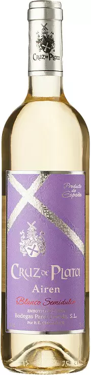 Вино Cruz de Plata Airen Semidulce Tierra de Castilla 0.75 л