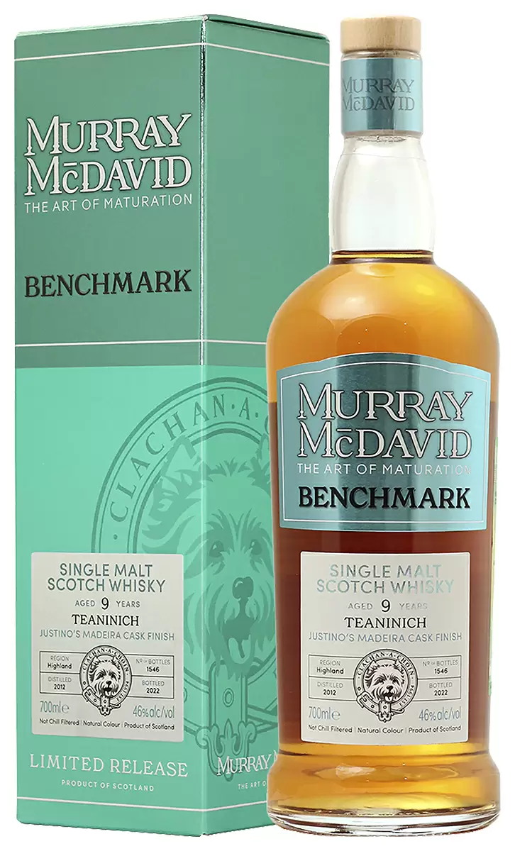 Виски Murray McDavid Benchmark Teaninich 9 Years Old 0.7 л Gift Box