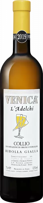 Вино l'Adelchi Ribolla Gialla Organic 2019 г. 0.75 л