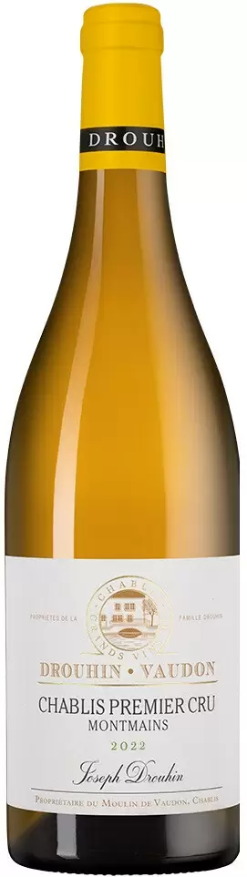 Вино Chablis Premier Cru Montmains Joseph Drouhin 2022 г. 0.75 л