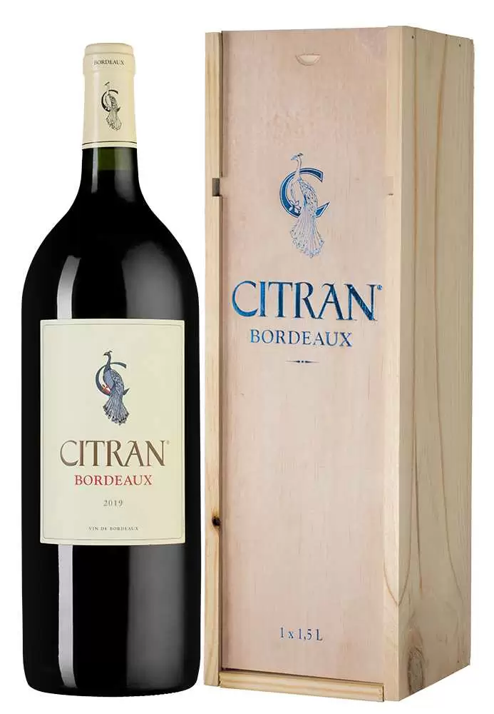 Вино Le Bordeaux de Citran Rouge Chateau Citran 1.5 л в подарочной упаковке