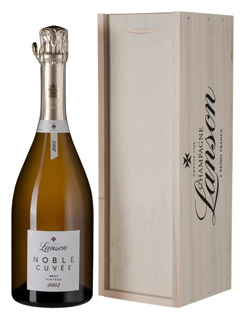 Шампанское Noble Cuvee de Lanson Brut 2002 г. 0.75 л Gift Box Wooden