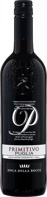 Вино Duca della Rocca Primitivo 2020 г. 0.75 л