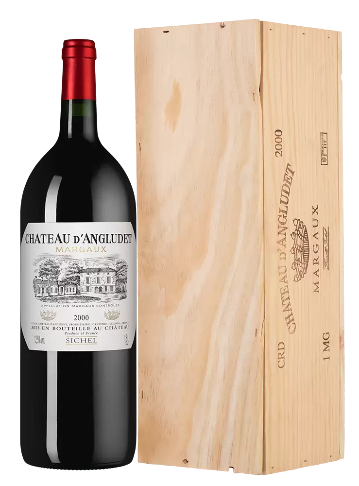 Вино Chateau d'Angludet 2000 г. 1.5 л Gift Box