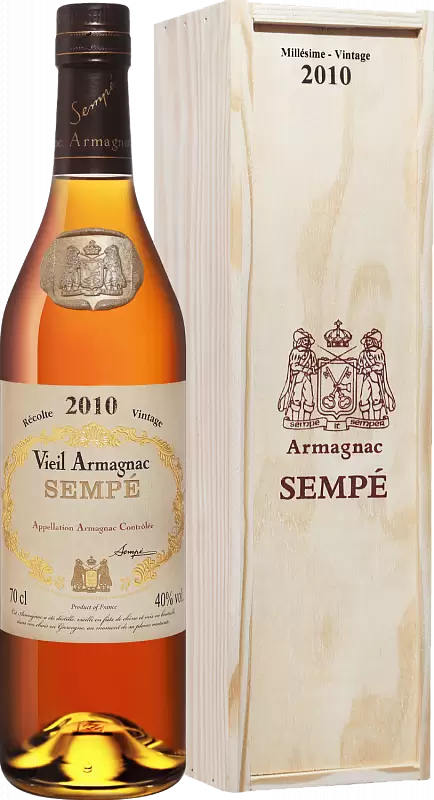Арманьяк Sempe Vieil Vintage 2010 г. 0.7 л Gift Box