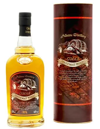 Виски Omar Single Malt Peated Type 0.7 л в подарочной упаковке