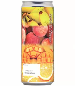 Пиво Bakunin How Much is too Much Banana Peach Mango Orange Can 0.33 л