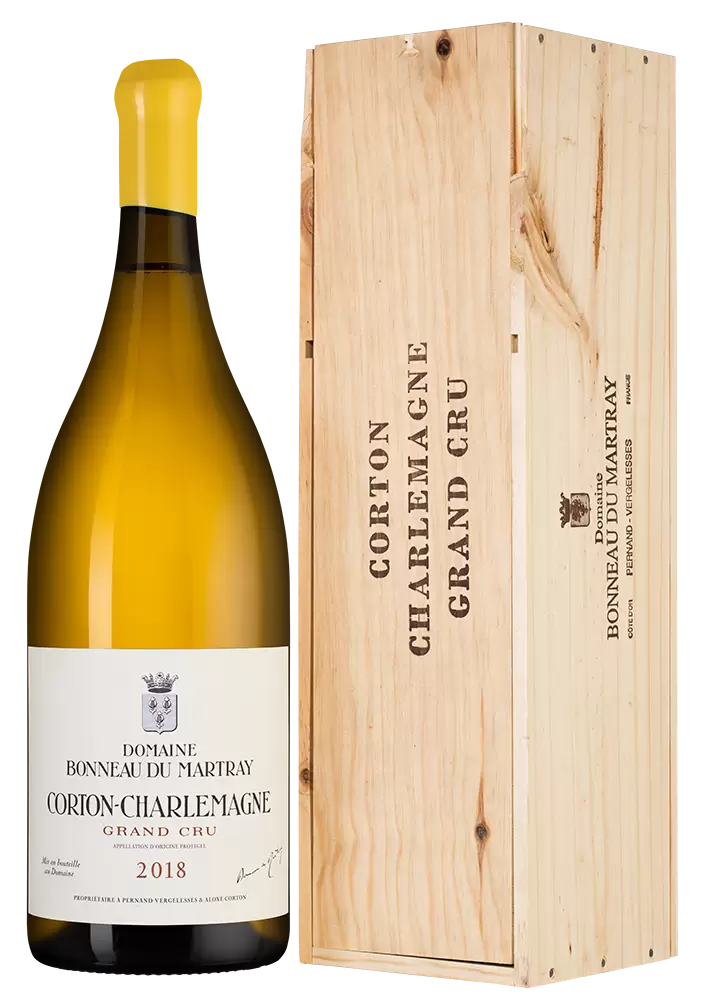 Вино Corton-Charlemagne Grand Cru Bonneau du Martray 2018 г. 3 л Gift Box