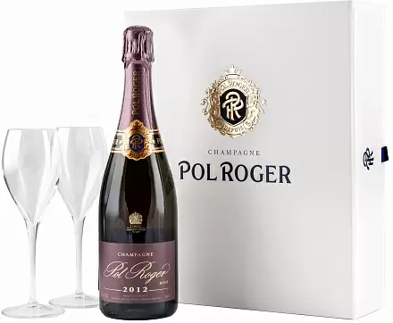 Pol Roger Rose Vintage +2 бокала 2012