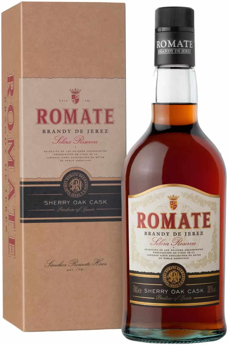 Бренди Romate Solera Reserva 0.7 л Gift Box